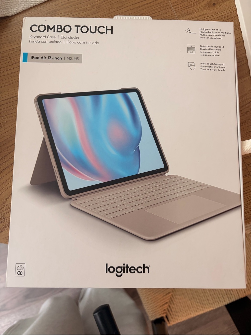 Logitech Combo Touch Keyboard Case for iPad Air (13-inch) - Beige
